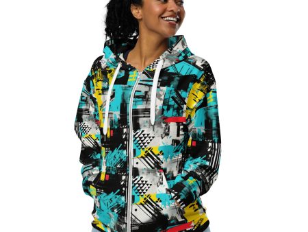 Womens Zip Hoodie - Tropical Thunder 001 Discount