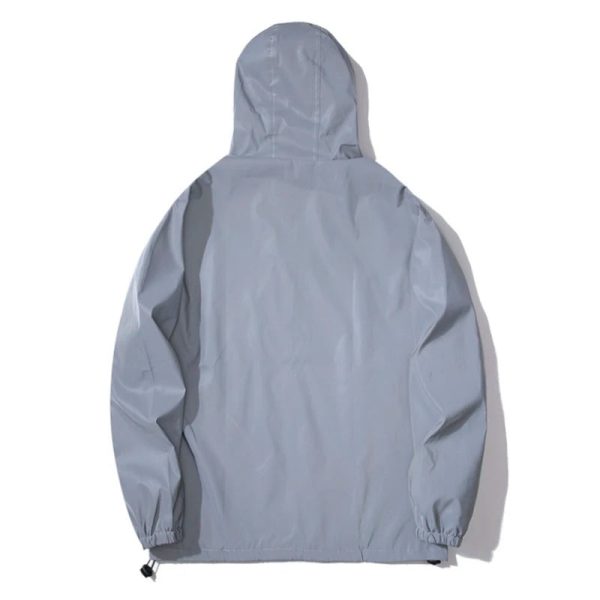 Harajuku Night Runner: Reflective Hooded Windbreaker Sale