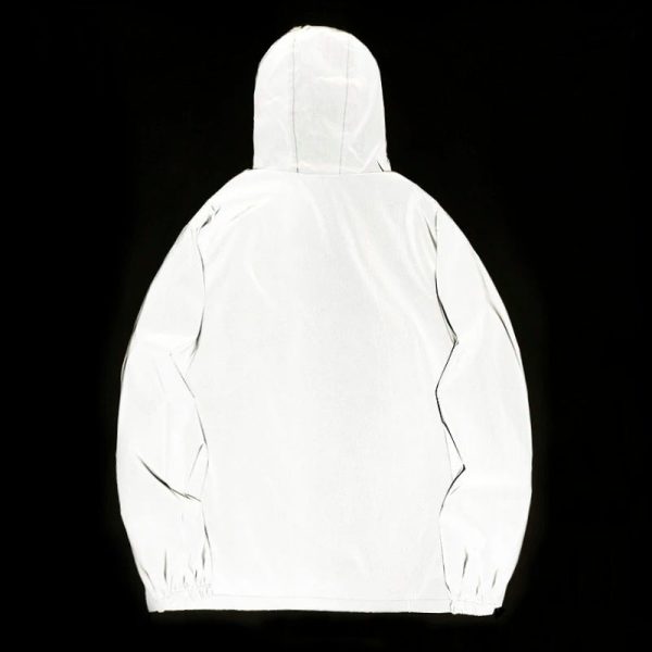 Harajuku Night Runner: Reflective Hooded Windbreaker Sale