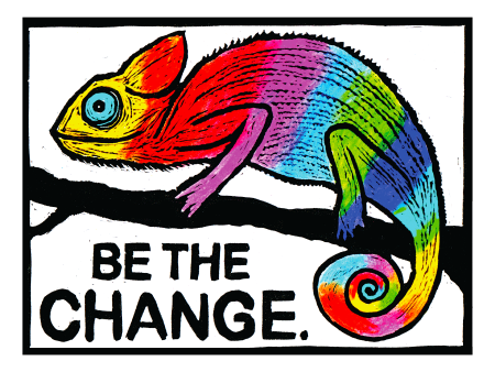 Be The Change (8.5 x 11 ) color print Discount