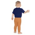 Active Adventures: Solid Color Leggings for Energetic Boys - Raw Sienna Online Hot Sale