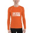 Mens Long Sleeve BJJ Rash Guard - Jiu-Jitsu 015 - Flamingo Hot on Sale