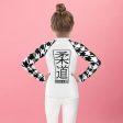 Active Elegance: Girl s Houndstooth Judo BJJ Rash Guard - Long Sleeve Cheap