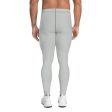 Active Chic: Men s Solid Color Workout Leggings - Smoke For Sale