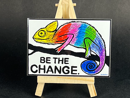 Be The Change - sticker Online Hot Sale