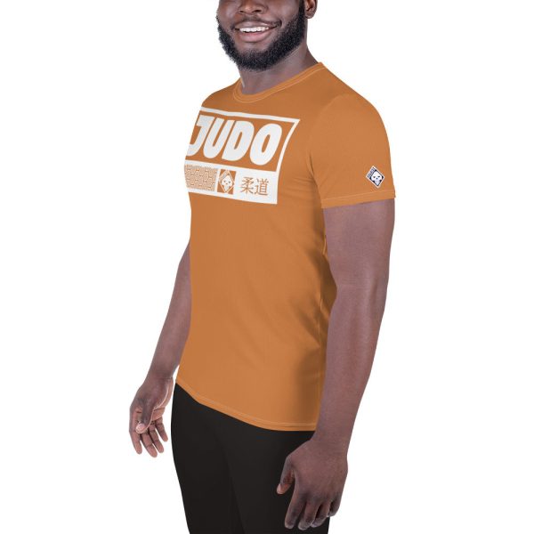 Short Sleeve Judo Rash Guard - Men s High-Performance Wear - Raw Sienna Online