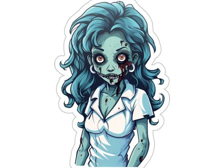 Embrace the Haunting Vibes with Halloween Zombie Nurse Stickers Fashion