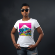 Express Your Style with Mt Fuji Pop Art Women s V-Neck T-Shirts - Vibrant and Unique Designs 002 Online Hot Sale