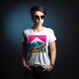 Express Your Style with Mt Fuji Pop Art Women s V-Neck T-Shirts - Vibrant and Unique Designs 002 Online Hot Sale