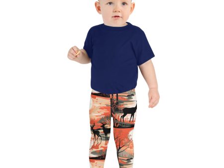 Boys  Deer Forest Athletic Leggings: Active Wear with Nature s Touch Fashion