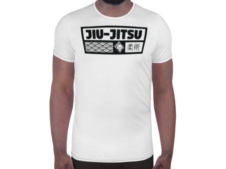 Men s Short Sleeve Rash Guard for Jiu-Jitsu - Training-Ready Gear - Snow on Sale