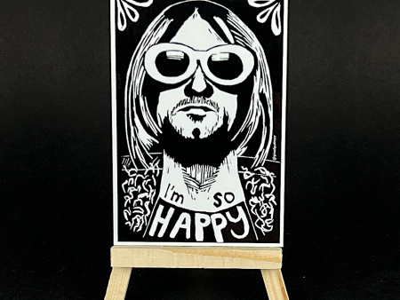 Kurt Cobain - sticker Hot on Sale