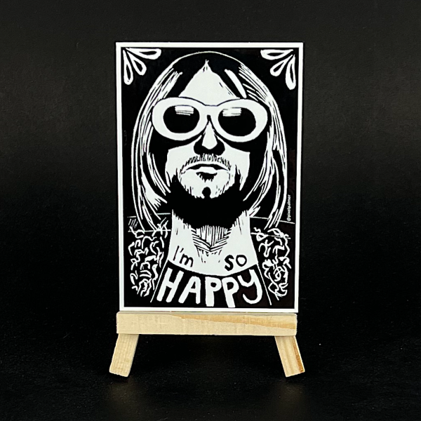 Kurt Cobain - sticker Hot on Sale