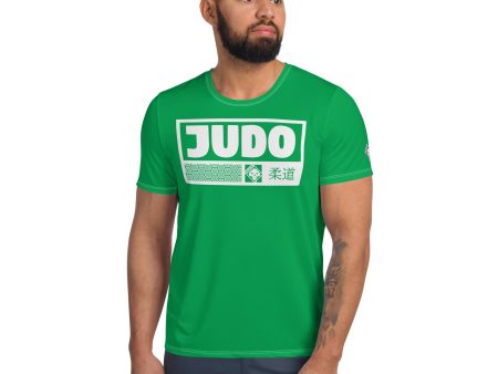 Premium Men s Judo Rash Guard - Short Sleeve Training Essential - Jade Hot on Sale