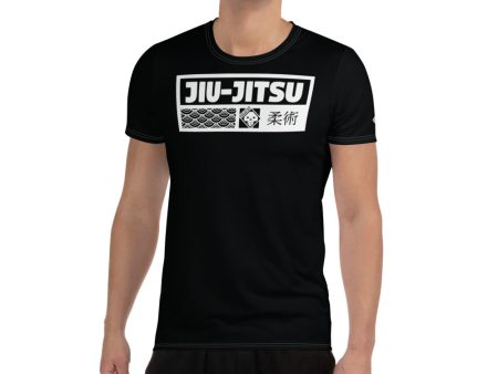 Classic Fit Jiu-Jitsu Rash Guard - Men s Short Sleeve Active Style - Noir Discount