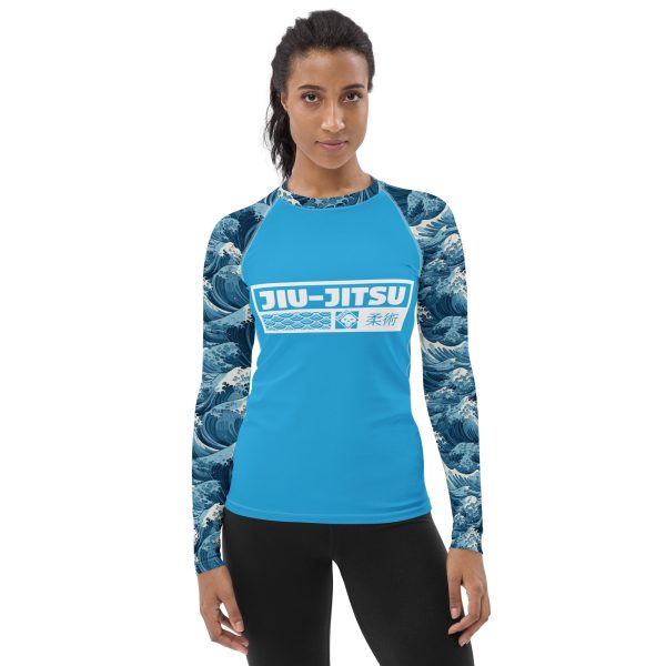 Womens Long Sleeve BJJ Rash Guard - Jiu-Jitsu 025 - Tempest 003 Hot on Sale