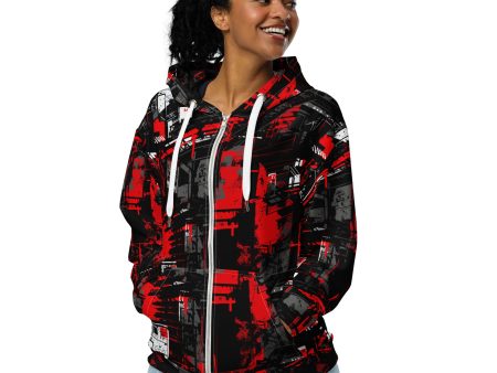 Womens Zip Hoodie - Urban Decay 001 Hot on Sale