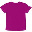 Fashionable Performance: Boy s Short Sleeve Classic Judo Rash Guard - Vivid Purple Fashion