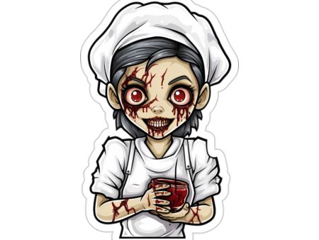 Eerie and Engaging: Spooky Halloween Zombie Nurse Stickers Cheap