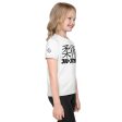 Active and Stylish: Girl s Short Sleeve Classic Jiu-Jitsu Rash Guard- Snow For Cheap