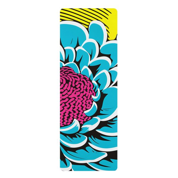 Pop Art Yoga Mat - Roy Lichtenstein Inspired Dahalia Print 002 Cheap