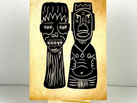 TIKI TUMBLERS Pair 2 For Discount