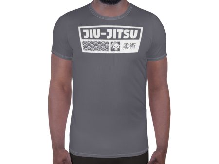 Lightweight Men s Short Sleeve Jiu-Jitsu Rash Guard - Training Essential - Charcoal Online now