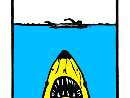 BANANAWS - JAWS (8.5 x 11 ) color print For Sale