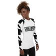 Womens Long Sleeve BJJ Rash Guard - Jiu-Jitsu 021 - Houndstooth 001 Blanc on Sale