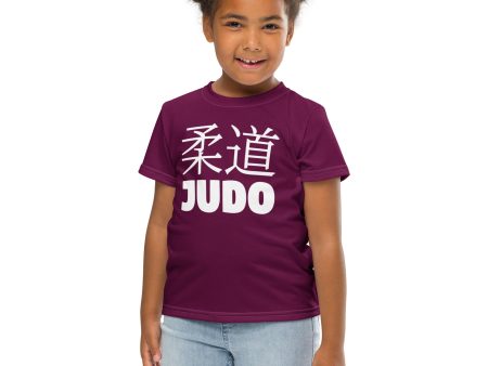 Adventure-Ready: Girl s Short Sleeve Classic Judo Rash Guard - Tyrian Purple Online Sale