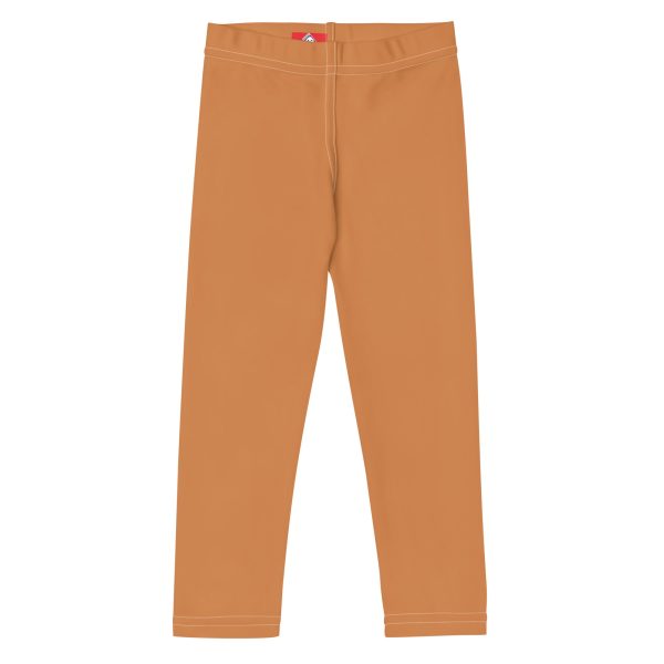 Active Adventures: Solid Color Leggings for Energetic Boys - Raw Sienna Online Hot Sale