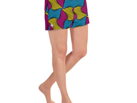 Culture and Fitness: Women s Ankara Wax Print Running Shorts Supply