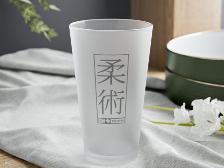 Rolling Reflections: Jiu-Jitsu-Themed Pint Glass for Contemplative Cheers, 16oz on Sale