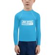 Kid s Boys Long Sleeve BJJ Rash Guard Jiu-Jitsu 005 - Cyan Online Hot Sale