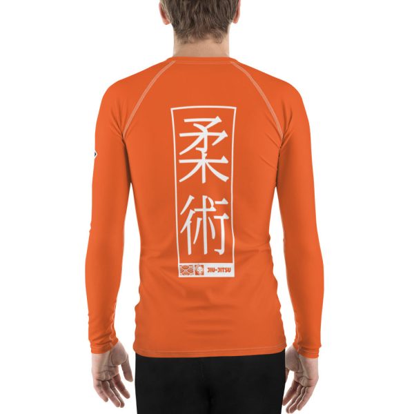 Mens Long Sleeve BJJ Rash Guard - Jiu-Jitsu 015 - Flamingo Hot on Sale