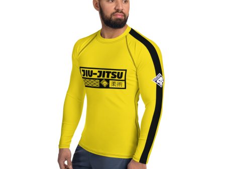 Mens Long Sleeve BJJ Rash Guard - Jiu-Jitsu 019 - Bruce Lee Game of Death Discount