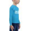 Kid s Boys Long Sleeve BJJ Rash Guard Jiu-Jitsu 005 - Cyan Online Hot Sale